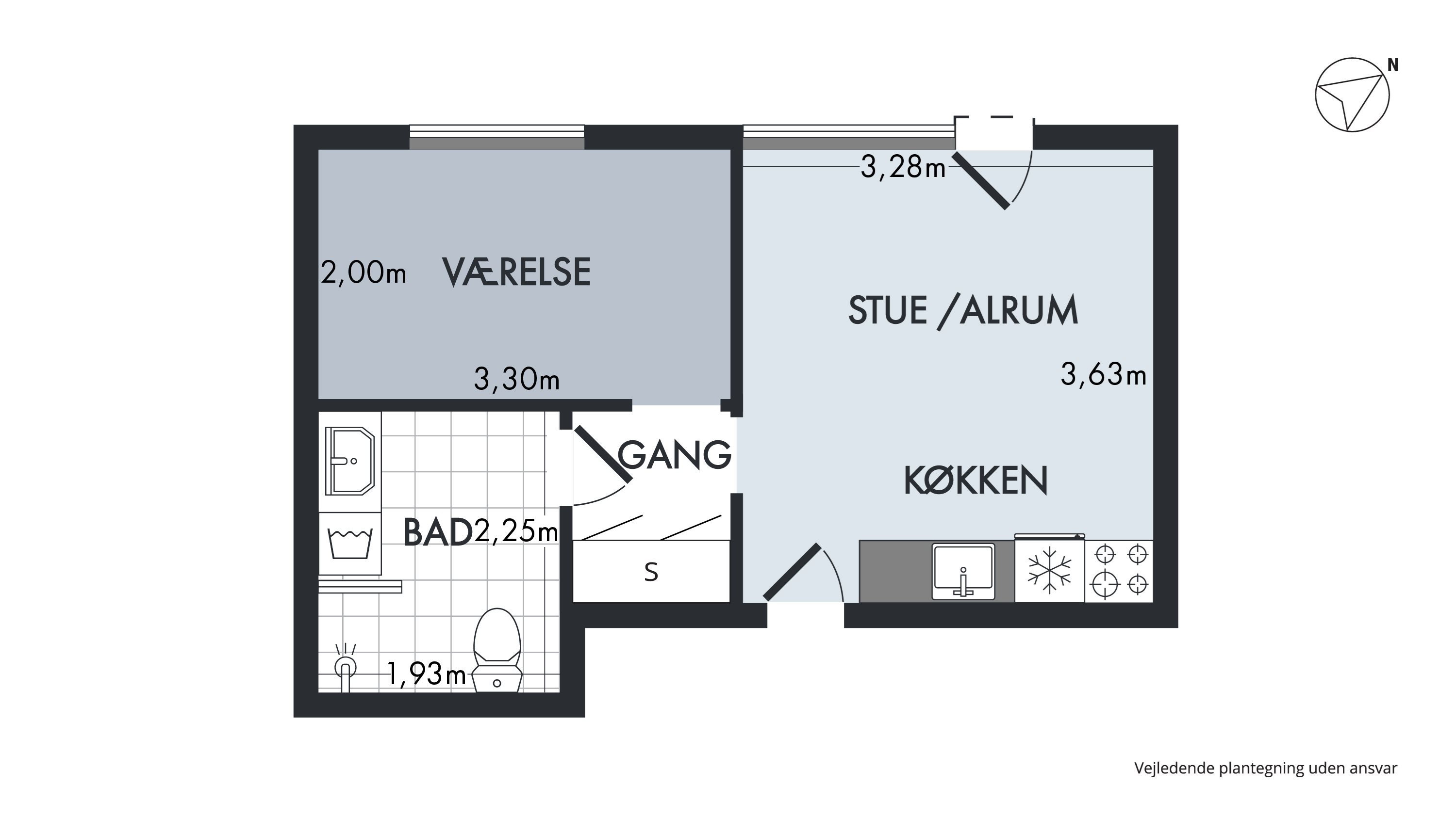 Vesterbrogade 105A, 1. 4., 1620 København V