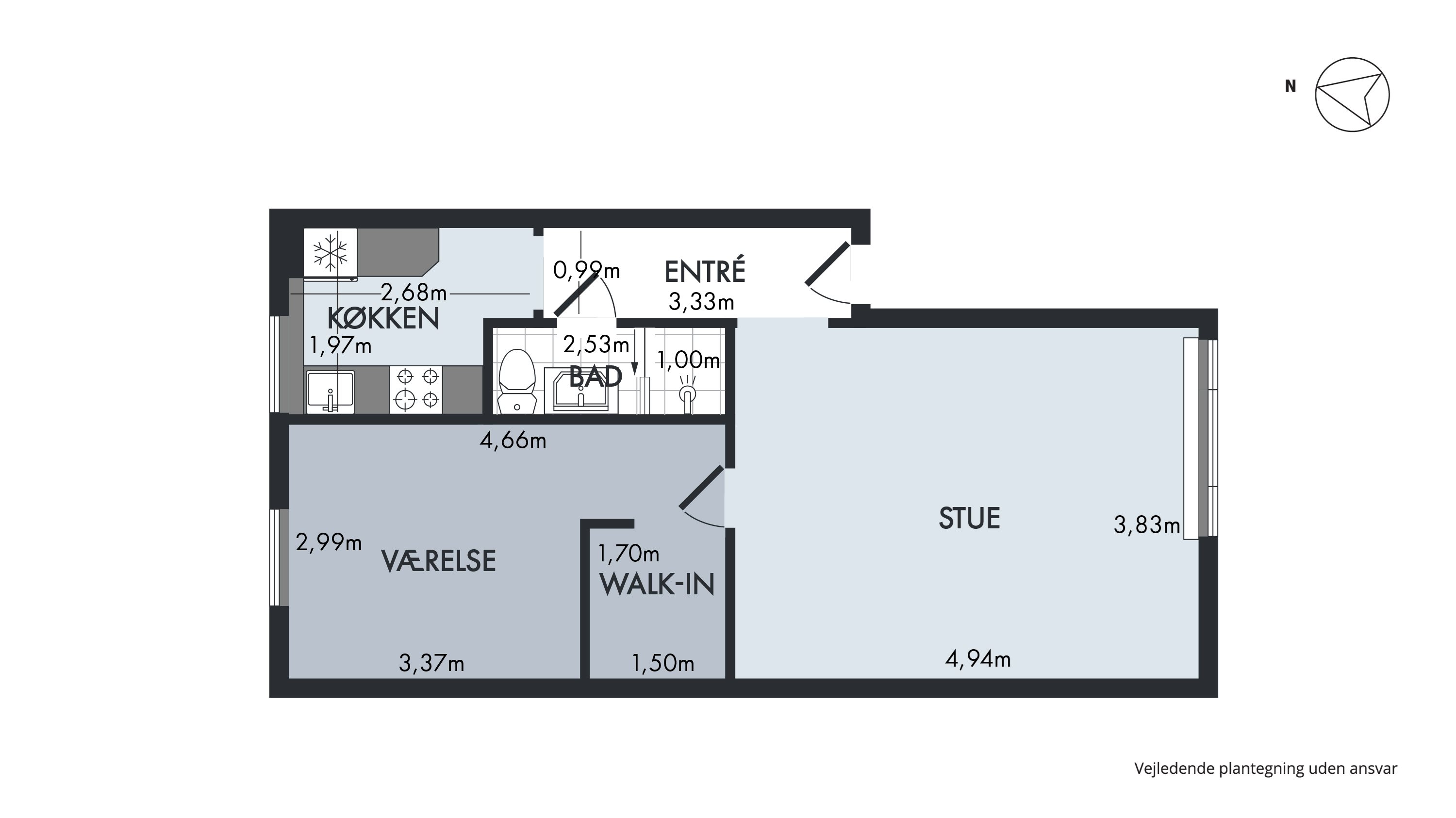 Kollelevbakken 7A, st.. tv., 2830 Virum