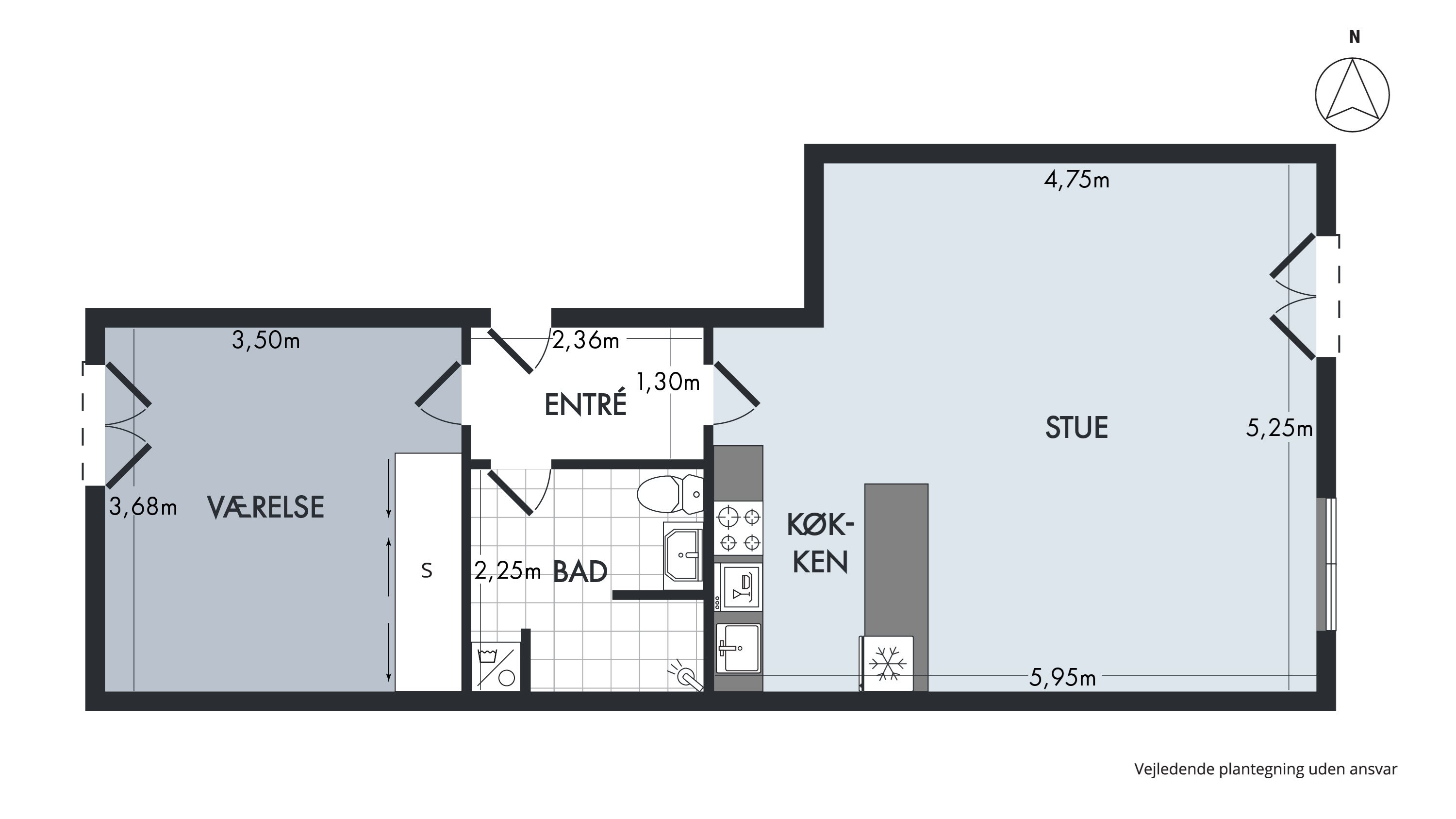 Vesterbrogade 7A, 2. tv., 7100 Vejle