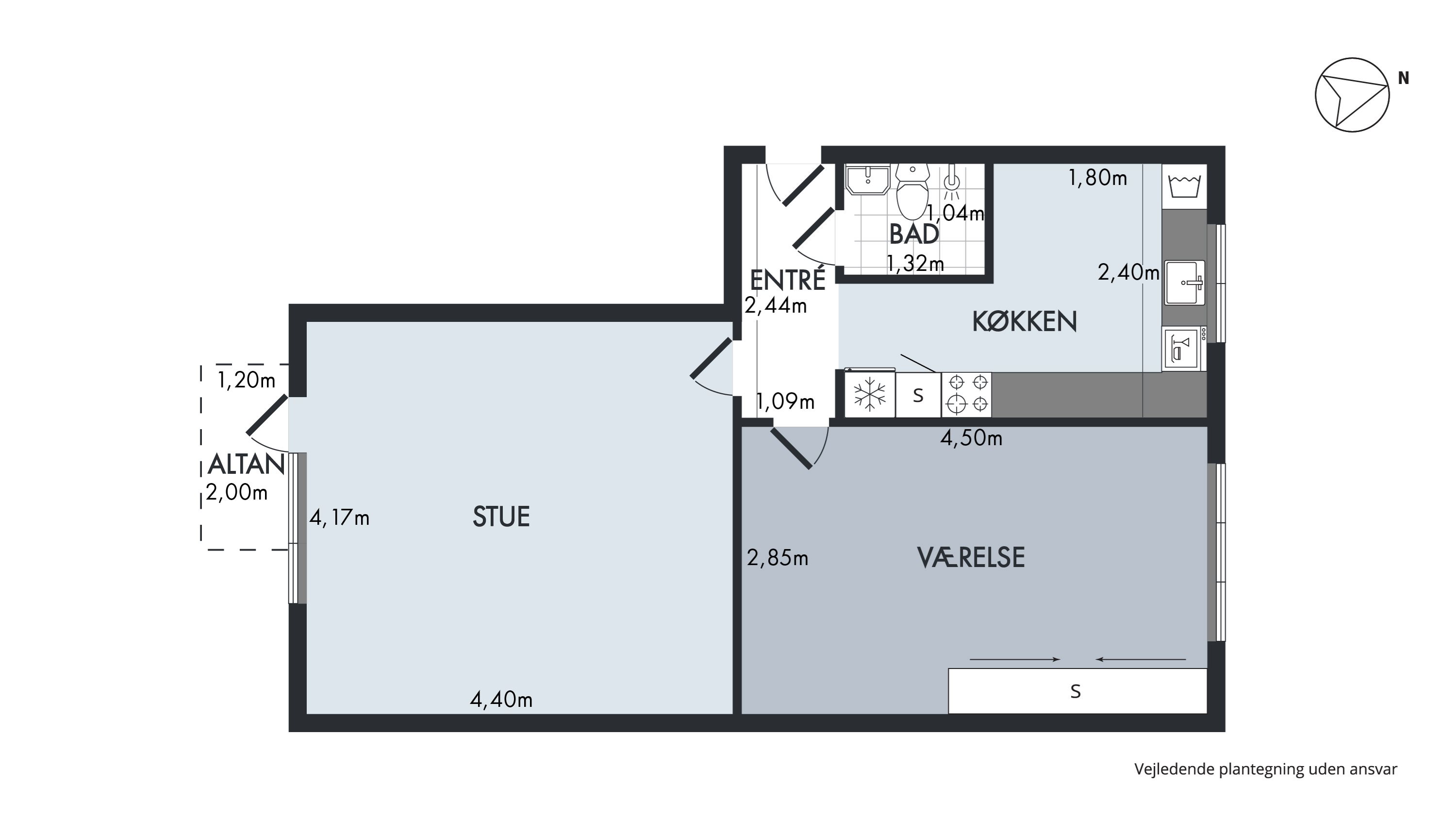 Backersvej 45, 2. tv., 2300 København S